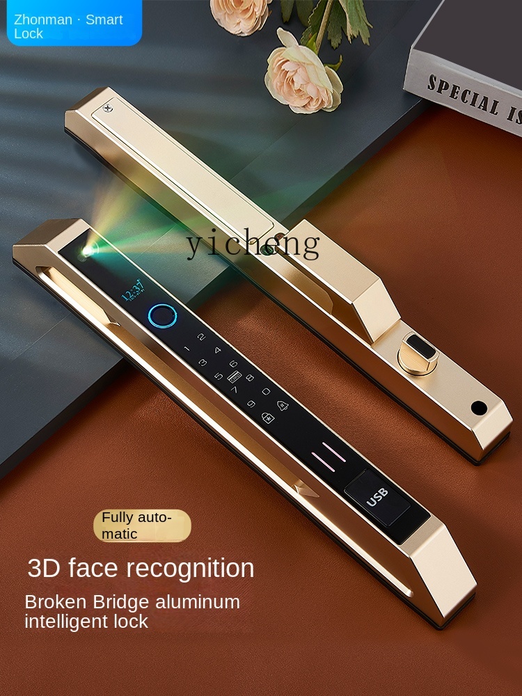 Door Lock - Kunci Pintu Geser Horizontal Pengenal Wajah