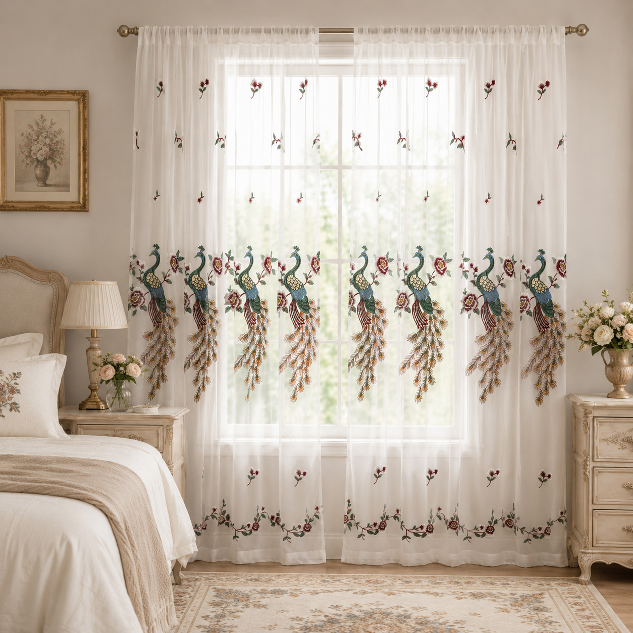 1 buah, Gorden Transparan Bord - Curtain Rods ulasan dan harga